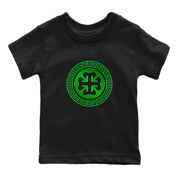 Air Jordan 5 Lucky Green shirt to match jordans Lucky Emblem sneaker tees AJ5 Lucky Green SNRT Sneaker Release Tees Baby Toddler Black 2 T-Shirt