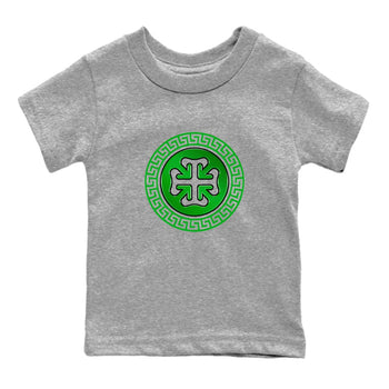 Air Jordan 5 Lucky Green shirt to match jordans Lucky Emblem sneaker tees AJ5 Lucky Green SNRT Sneaker Release Tees Baby Toddler Heather Grey 2 T-Shirt