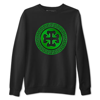 Air Jordan 5 Lucky Green shirt to match jordans Lucky Emblem sneaker tees AJ5 Lucky Green SNRT Sneaker Release Tees Unisex Black 2 T-Shirt