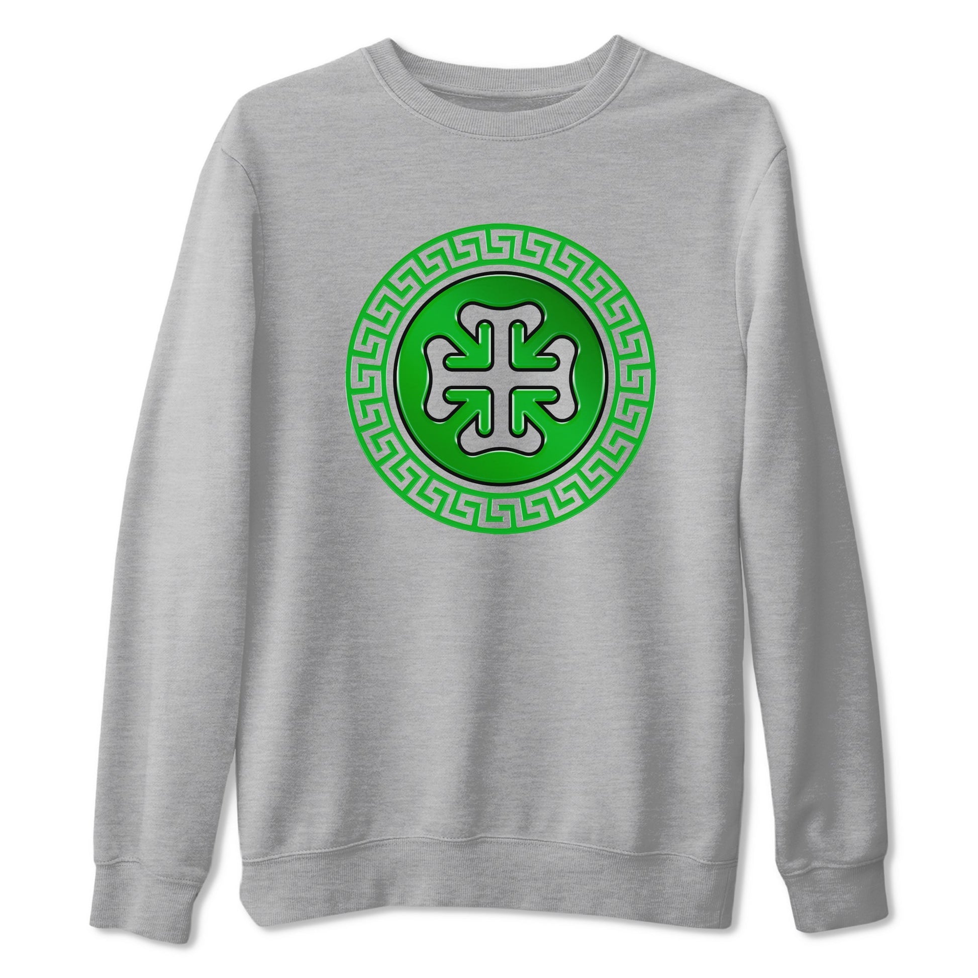 Air Jordan 5 Lucky Green shirt to match jordans Lucky Emblem sneaker tees AJ5 Lucky Green SNRT Sneaker Release Tees Unisex Heather Grey 2 T-Shirt