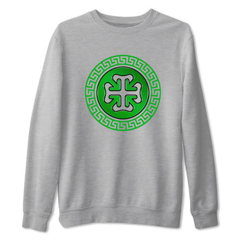 Air Jordan 5 Lucky Green shirt to match jordans Lucky Emblem sneaker tees AJ5 Lucky Green SNRT Sneaker Release Tees Unisex Heather Grey 2 T-Shirt