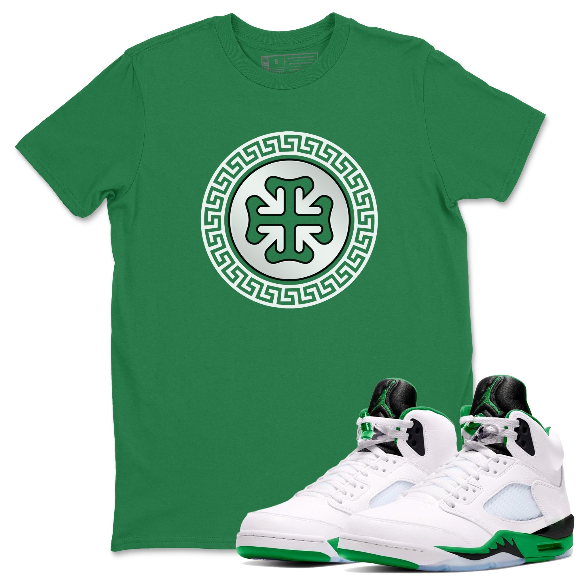 Air Jordan 5 Lucky Green shirt to match jordans Lucky Emblem sneaker tees AJ5 Lucky Green SNRT Sneaker Release Tees Unisex Kelly Green 1 T-Shirt