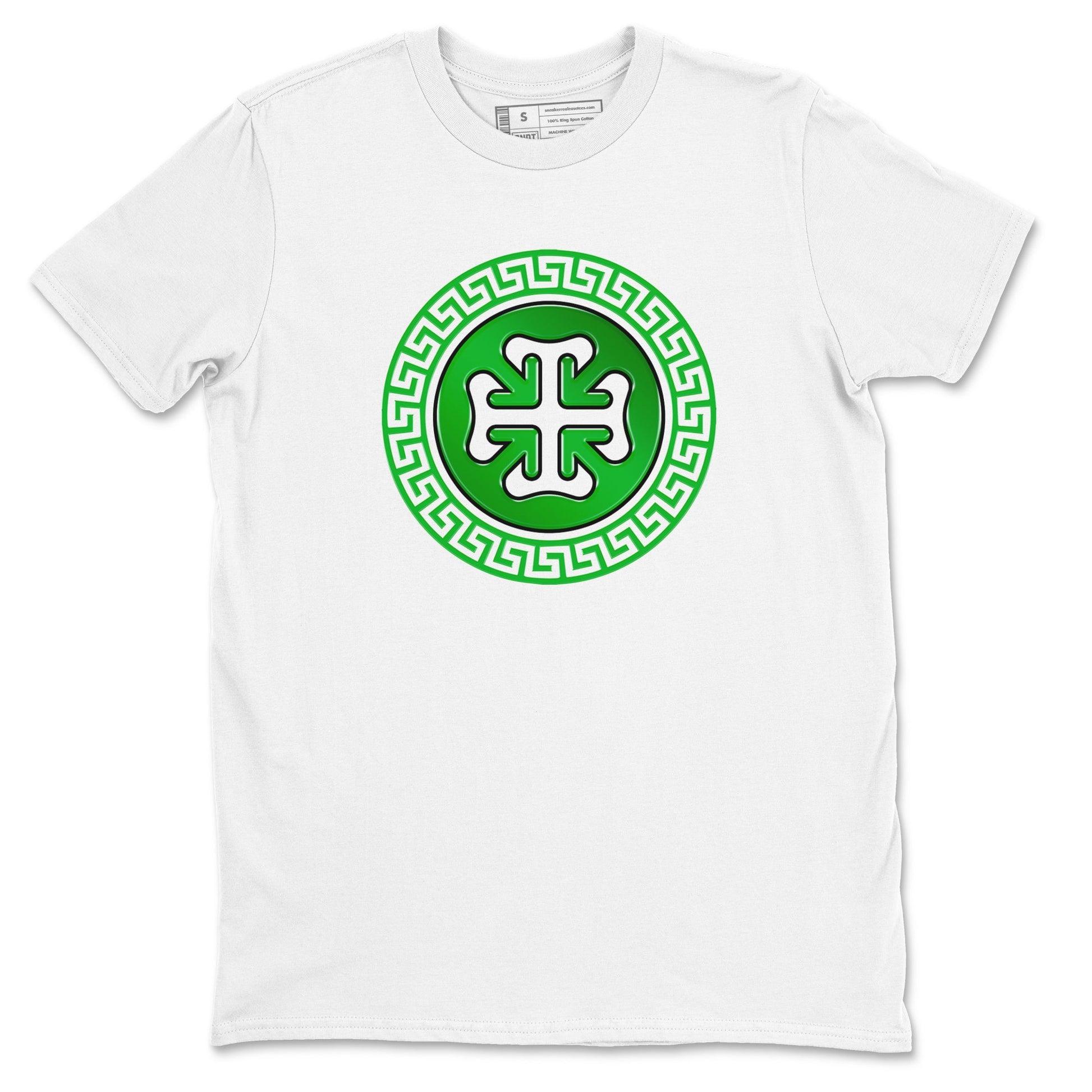Air Jordan 5 Lucky Green shirt to match jordans Lucky Emblem sneaker tees AJ5 Lucky Green SNRT Sneaker Release Tees Unisex White 2 T-Shirt