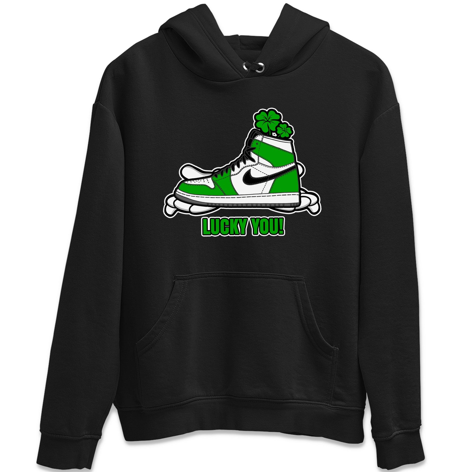 Air Jordan 1 Lucky Green shirt to match jordans Lucky You sneaker tees AJ1 Lucky Green SNRT Sneaker Release Tees Unisex Black 2 T-Shirt