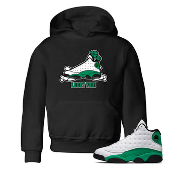 Air Jordan 13 Lucky Green shirt to match jordans Lucky You sneaker tees AJ13 Lucky Green SNRT Sneaker Release Tees Baby Toddler Black 1 T-Shirt