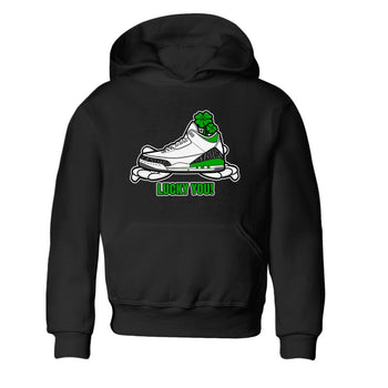 Air Jordan 3 Lucky Green shirt to match jordans Lucky You sneaker tees AJ3 Lucky Green SNRT Sneaker Release Tees Baby Toddler Black 2 T-Shirt
