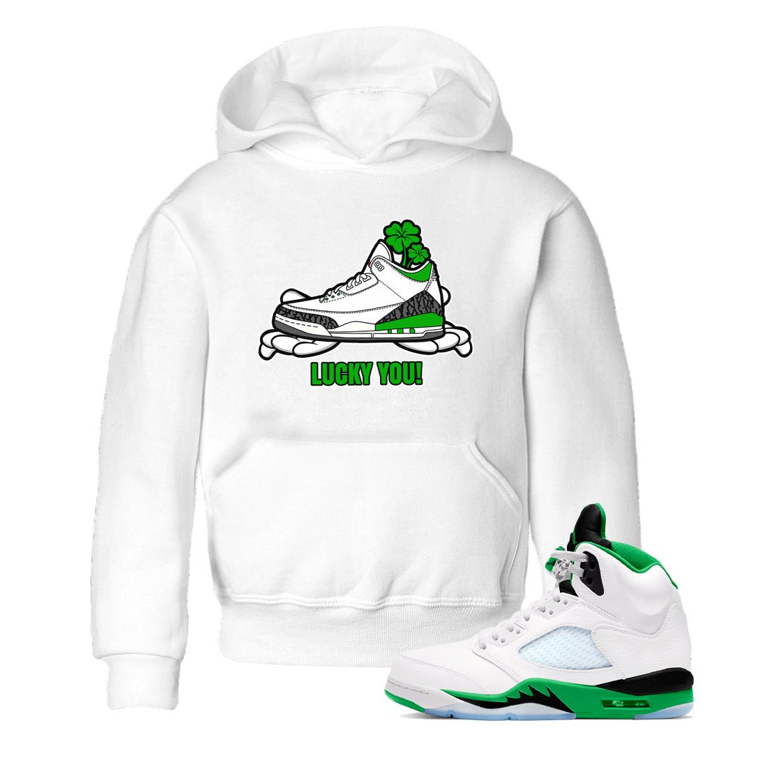 Air Jordan 3 Lucky Green shirt to match jordans Lucky You sneaker tees AJ3 Lucky Green SNRT Sneaker Release Tees Baby Toddler White 1 T-Shirt