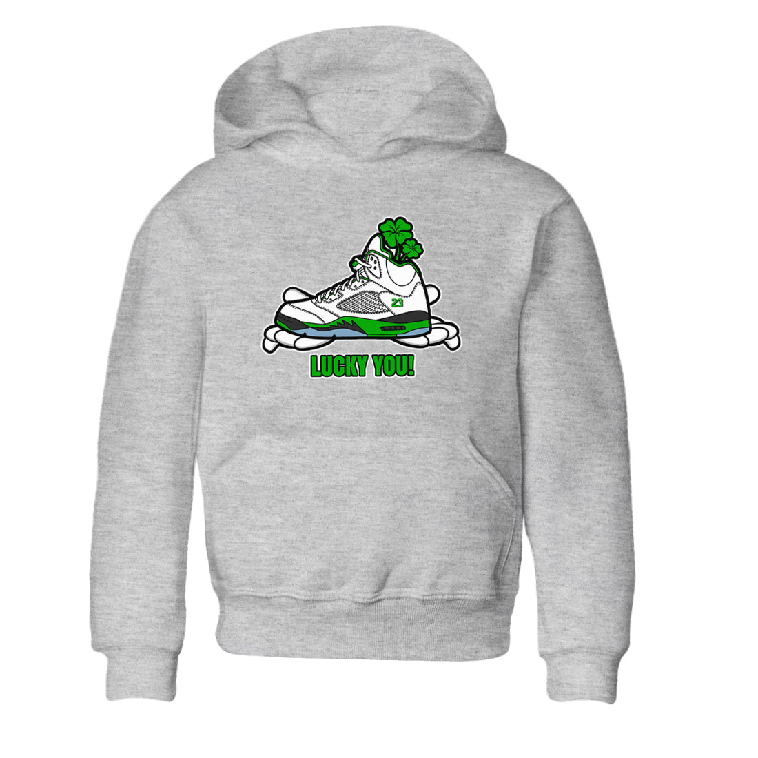 Air Jordan 5 Lucky Green shirt to match jordans Lucky You sneaker tees AJ5 Lucky Green SNRT Sneaker Release Tees Baby Toddler Heather Grey 2 T-Shirt