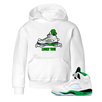 Air Jordan 5 Lucky Green shirt to match jordans Lucky You sneaker tees AJ5 Lucky Green SNRT Sneaker Release Tees Baby Toddler White 1 T-Shirt