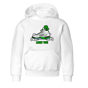 Air Jordan 5 Lucky Green shirt to match jordans Lucky You sneaker tees AJ5 Lucky Green SNRT Sneaker Release Tees Baby Toddler White 2 T-Shirt