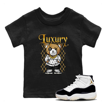 Air Jordan 11 Gratitude shirt to match jordans Luxury Bear sneaker tees Jordan 11 Retro Gratitude SNRT Sneaker Tees Sneaker Matching Cotton Shirt baby toddler Black 1 cotton Shirt