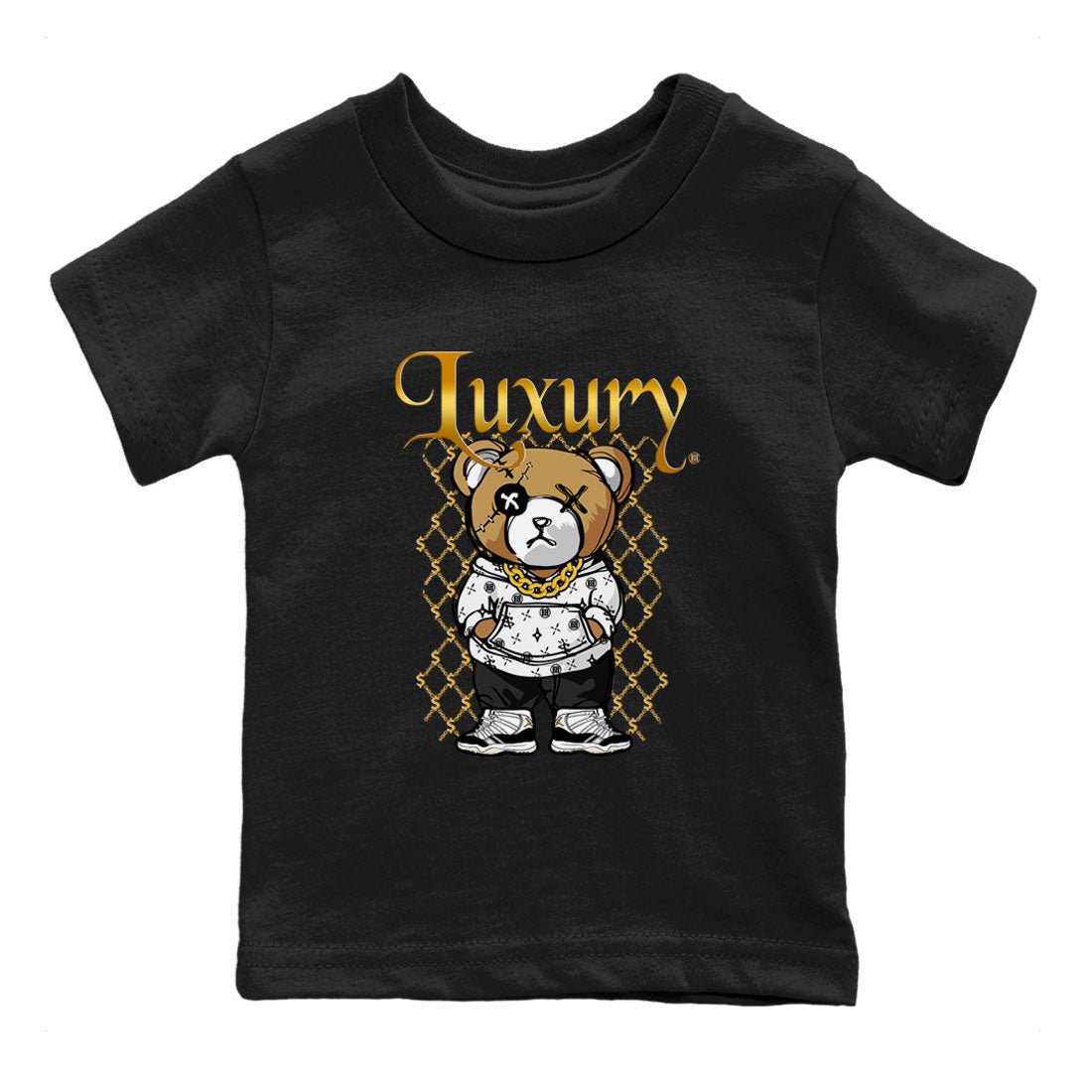 Air Jordan 11 Gratitude shirt to match jordans Luxury Bear sneaker tees Jordan 11 Retro Gratitude SNRT Sneaker Tees Sneaker Matching Cotton Shirt baby toddler Black 2 cotton Shirt