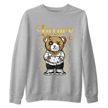 Air Jordan 11 Gratitude shirt to match jordans Luxury Bear sneaker tees Jordan 11 Retro Gratitude SNRT Sneaker Tees Sneaker Matching Cotton Shirt unisex cotton Heather Grey 2 crew neck shirt