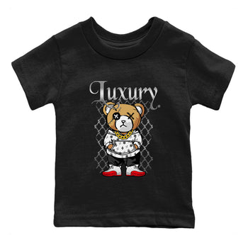 Jordan 12 Cherry shirt to match jordans Luxury Bear sneaker release tees Air Jordan 12 Cherry SNRT Sneaker Tees Baby Toddler Black 2 T-Shirt