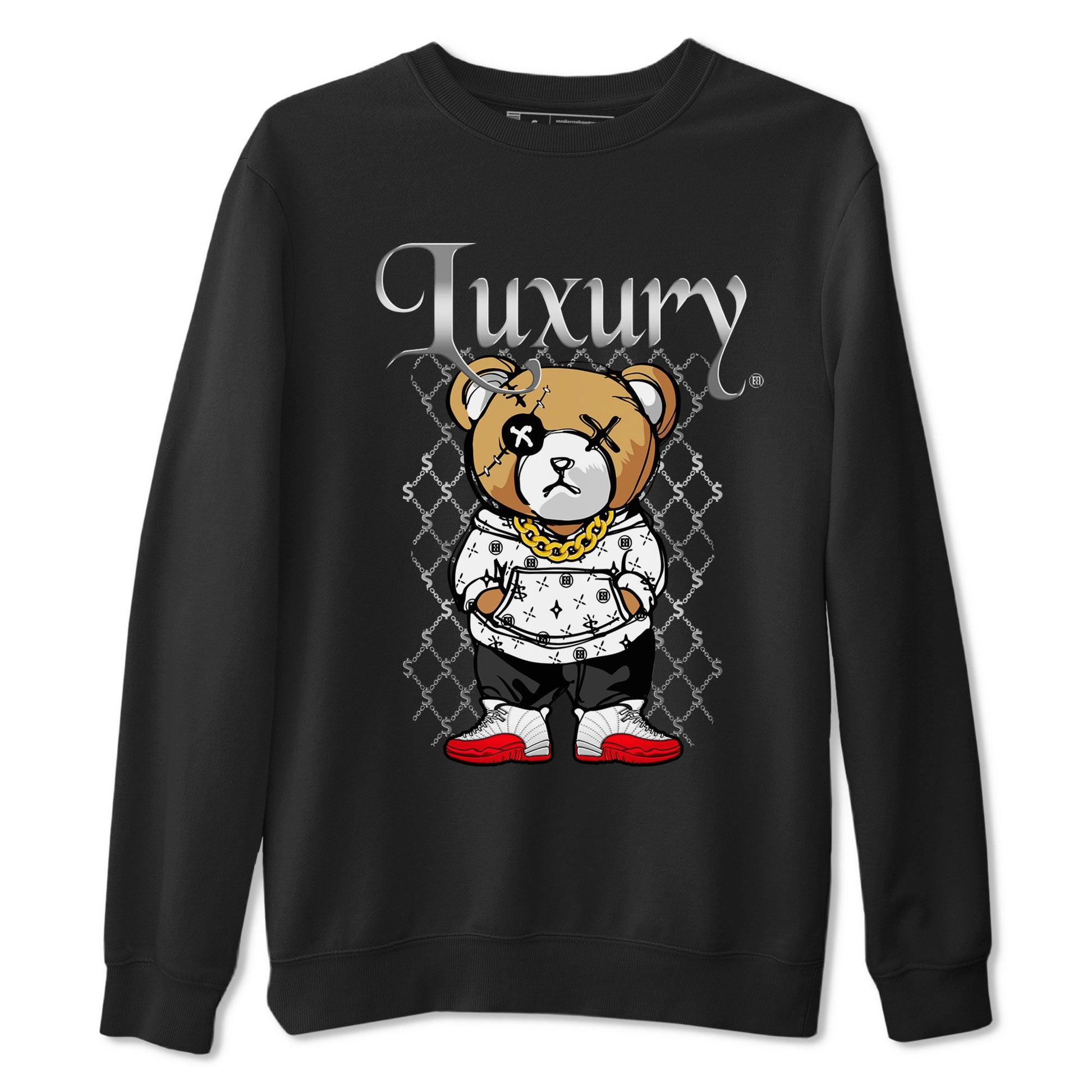 Jordan 12 Cherry shirt to match jordans Luxury Bear sneaker release tees Air Jordan 12 Cherry SNRT Sneaker Tees Unisex Streetwear Clothing Black 2 T-Shirt