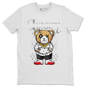 Jordan 12 Cherry shirt to match jordans Luxury Bear sneaker release tees Air Jordan 12 Cherry SNRT Sneaker Tees Unisex Streetwear Clothing White 2 T-Shirt