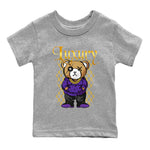 Air Jordan 12 Retro Field Purple shirt to match jordans Luxury Bear sneaker tees Air Jordan 12 Retro Field Purple SNRT Sneaker Release Tees Baby Toddler Heather Grey 2 T-Shirt