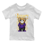 Air Jordan 12 Retro Field Purple shirt to match jordans Luxury Bear sneaker tees Air Jordan 12 Retro Field Purple SNRT Sneaker Release Tees Baby Toddler White 2 T-Shirt