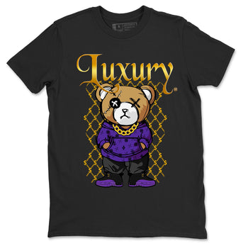 Air Jordan 12 Retro Field Purple shirt to match jordans Luxury Bear sneaker tees Air Jordan 12 Retro Field Purple SNRT Sneaker Release Tees Unisex Black 2 T-Shirt