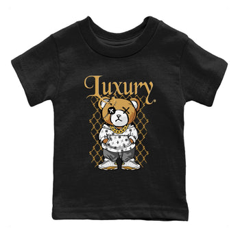Air Jordan 13 Wheat shirt to match jordans Luxury Bear sneaker tees AJ13 Wheat SNRT Sneaker Release Tees Baby Toddler Black 2 T-Shirt