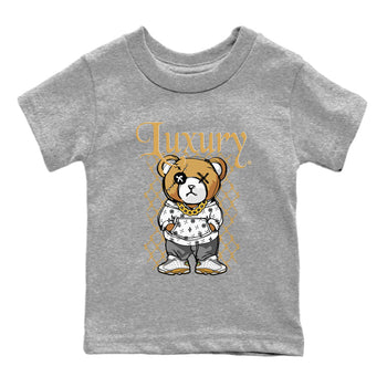 Air Jordan 13 Wheat shirt to match jordans Luxury Bear sneaker tees AJ13 Wheat SNRT Sneaker Release Tees Baby Toddler Heather Grey 2 T-Shirt