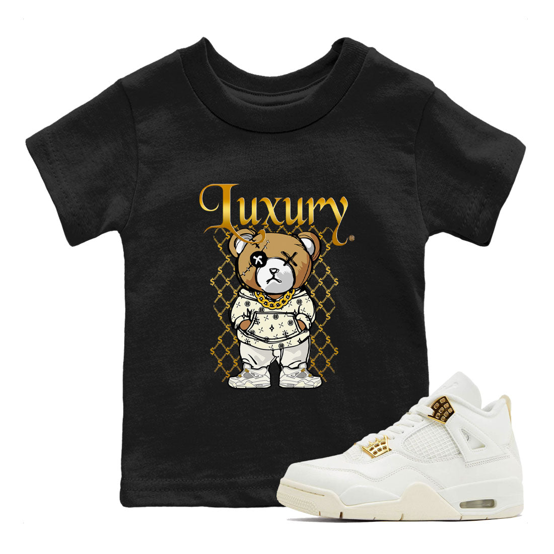 Jordan 4 Sail Shirt To Match Jordans Luxury Bear Streetwear Fashion Air Jordan 4 Sail SNRT sneaker release tees baby toddler Black 1 cotton Shirt