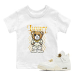 Jordan 4 Sail Shirt To Match Jordans Luxury Bear Streetwear Fashion Air Jordan 4 Sail SNRT sneaker release tees baby toddler White 1 cotton Shirt