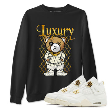 Jordan 4 Sail Shirt To Match Jordans Luxury Bear Streetwear Fashion Air Jordan 4 Sail SNRT Sneaker Release Tees unisex cotton Black 1 crew neck shirt