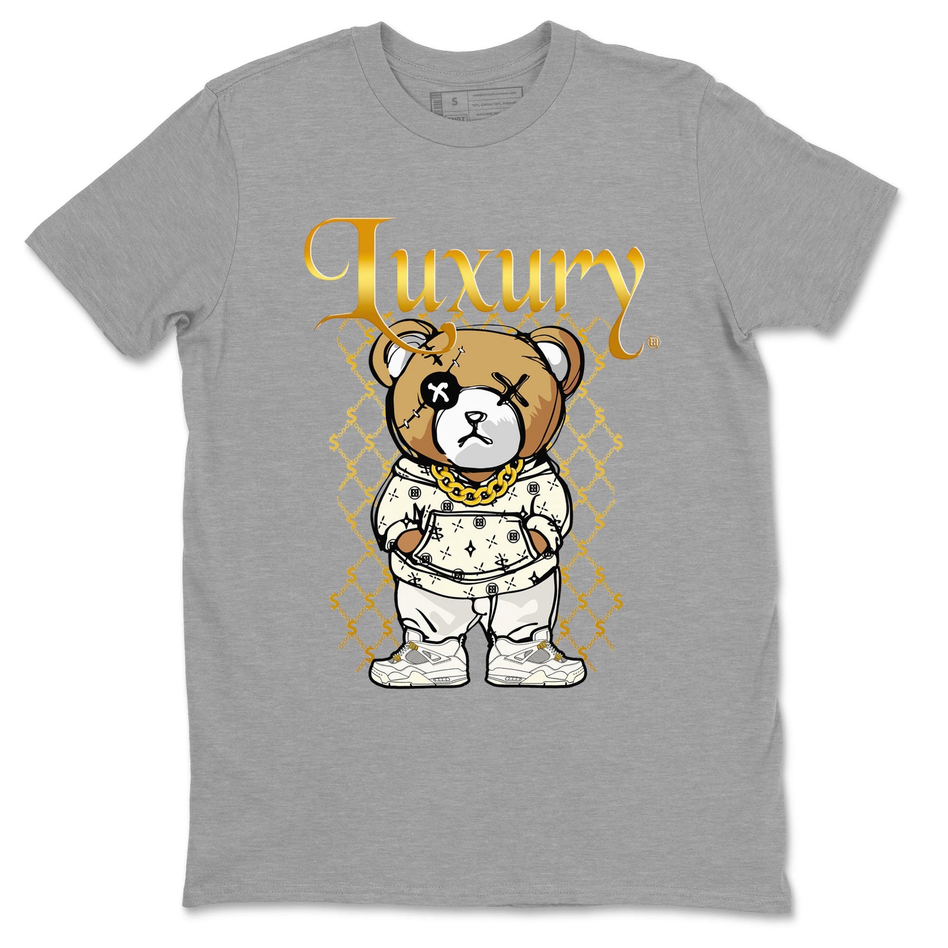 Jordan 4 Sail Shirt To Match Jordans Luxury Bear Streetwear Fashion Air Jordan 4 Sail SNRT Sneaker Release Tees unisex cotton Heather Grey 2 crew neck shirt