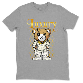 Jordan 4 Sail Shirt To Match Jordans Luxury Bear Streetwear Fashion Air Jordan 4 Sail SNRT Sneaker Release Tees unisex cotton Heather Grey 2 crew neck shirt