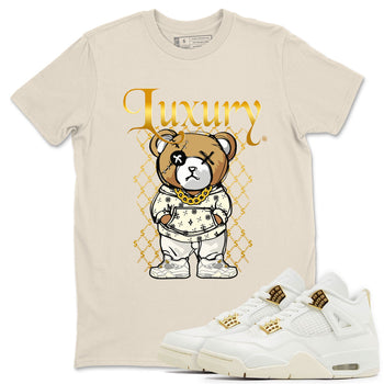 Jordan 4 Sail Shirt To Match Jordans Luxury Bear Streetwear Fashion Air Jordan 4 Sail SNRT Sneaker Release Tees unisex cotton Natural 1 crew neck shirt