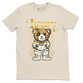 Jordan 4 Sail Shirt To Match Jordans Luxury Bear Streetwear Fashion Air Jordan 4 Sail SNRT Sneaker Release Tees unisex cotton Natural 2 crew neck shirt