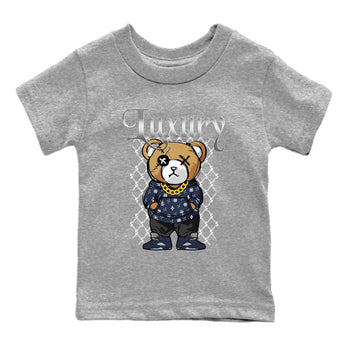 Air Jordan 5 Georgetown shirt to match jordans Luxury Bear sneaker tees 5s Georgetown SNRT Sneaker Release Tees Baby Toddler Heather Grey 2 T-Shirt