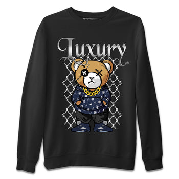 Air Jordan 5 Georgetown shirt to match jordans Luxury Bear sneaker tees 5s Georgetown SNRT Sneaker Release Tees Unisex Black 2 T-Shirt