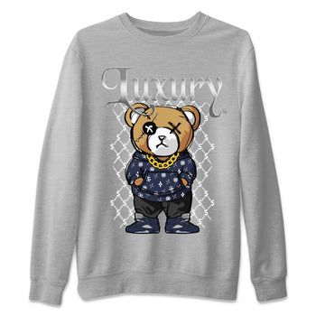 Air Jordan 5 Georgetown shirt to match jordans Luxury Bear sneaker tees 5s Georgetown SNRT Sneaker Release Tees Unisex Heather Grey 2 T-Shirt