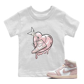 Air Jordan 1 Washed Pink Sneaker Match Tees Mad In Love Sneaker Tees Air Jordan 1 WMNS Washed Pink Tees Kids Shirts White 1