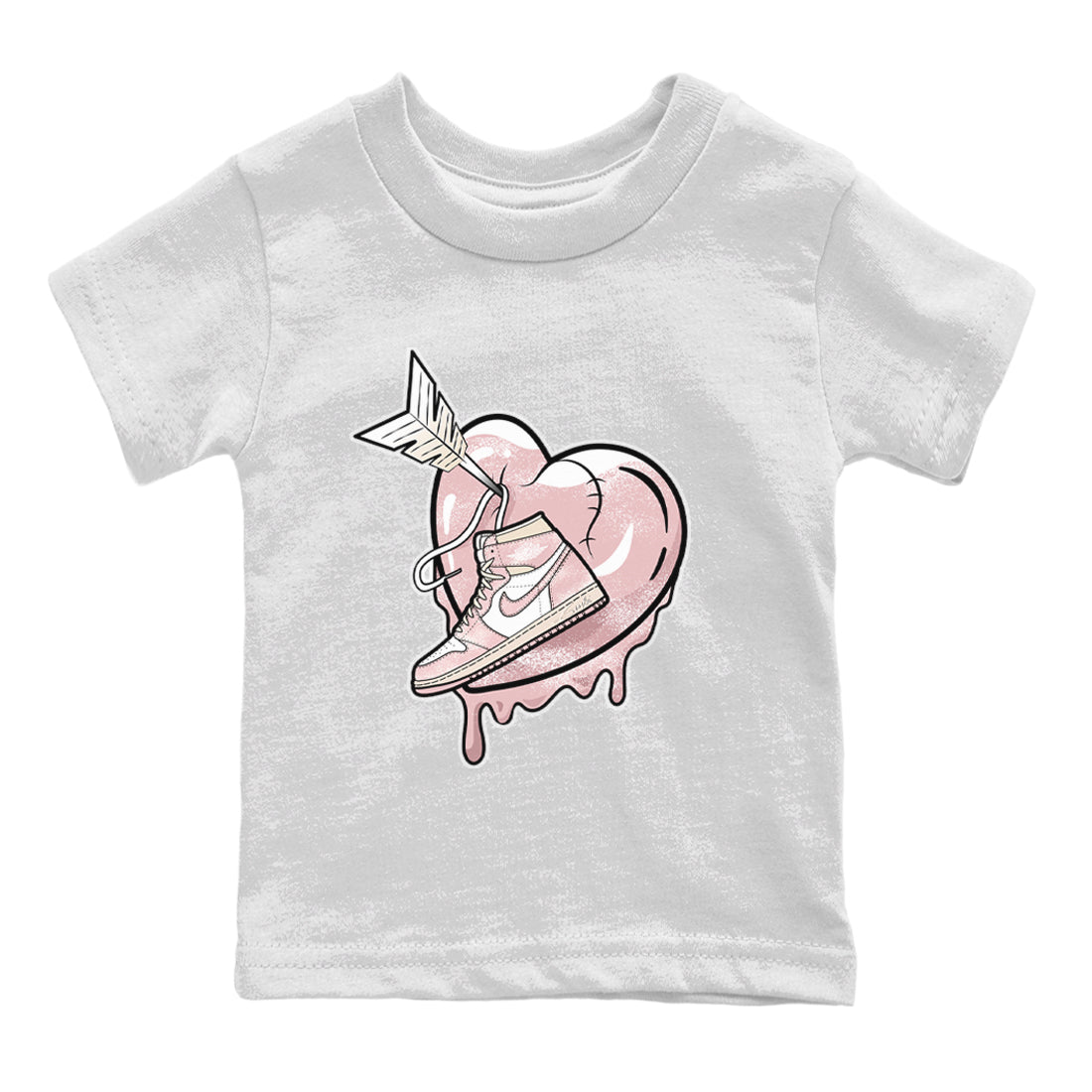 Air Jordan 1 Washed Pink Sneaker Match Tees Mad In Love Sneaker Tees Air Jordan 1 WMNS Washed Pink Tees Kids Shirts White 2