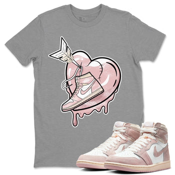 Air Jordan 1 Washed Pink Sneaker Match Tees Mad In Love Sneaker Tees Air Jordan 1 WMNS Washed Pink Tees Unisex Shirts Heather Grey 1