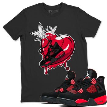 Jordan 4 Red Thunder Sneaker Match Tees Mad In Love Sneaker Tees Jordan 4 Red Thunder Sneaker Release Tees Unisex Shirts