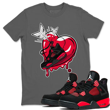Jordan 4 Red Thunder Sneaker Match Tees Mad In Love Sneaker Tees Jordan 4 Red Thunder Sneaker Release Tees Unisex Shirts