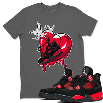 Jordan 4 Red Thunder Sneaker Match Tees Mad In Love Sneaker Tees Jordan 4 Red Thunder Sneaker Release Tees Unisex Shirts