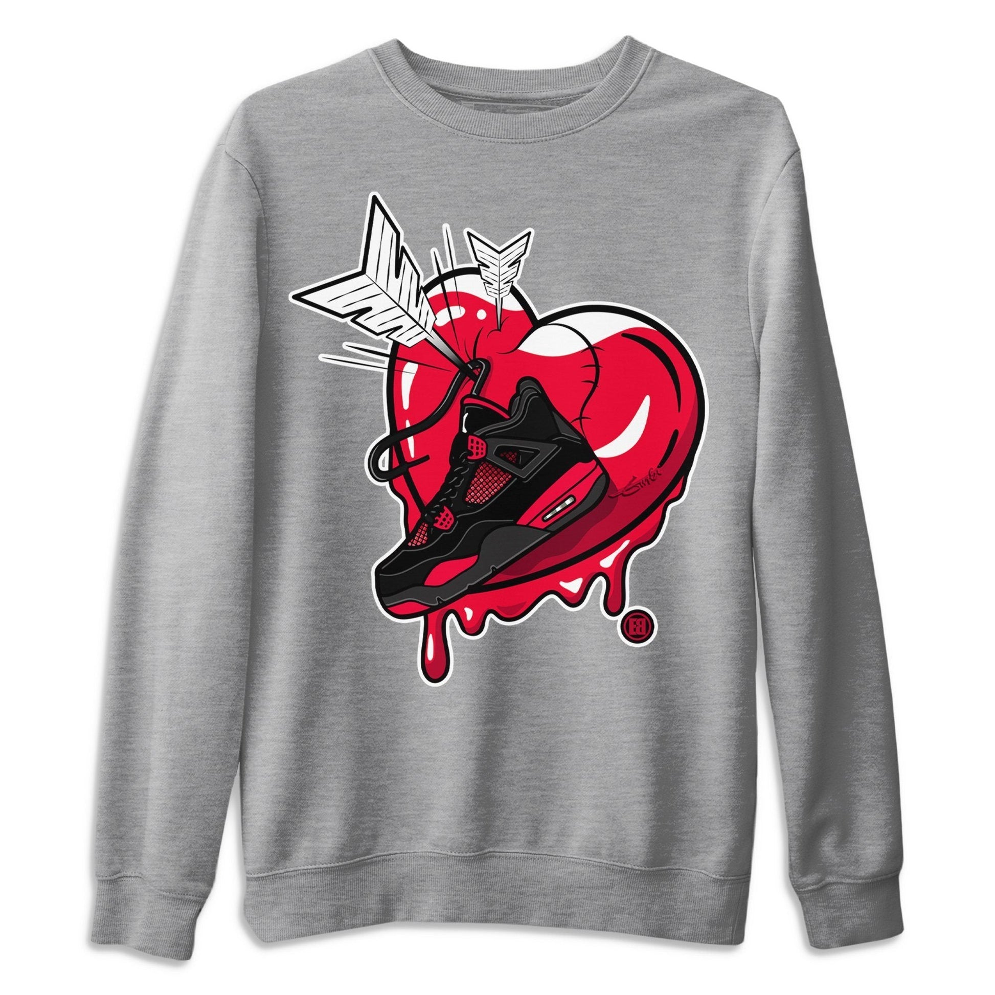 Jordan 4 Red Thunder Sneaker Match Tees Mad In Love Sneaker Tees Jordan 4 Red Thunder Sneaker Release Tees Unisex Shirts