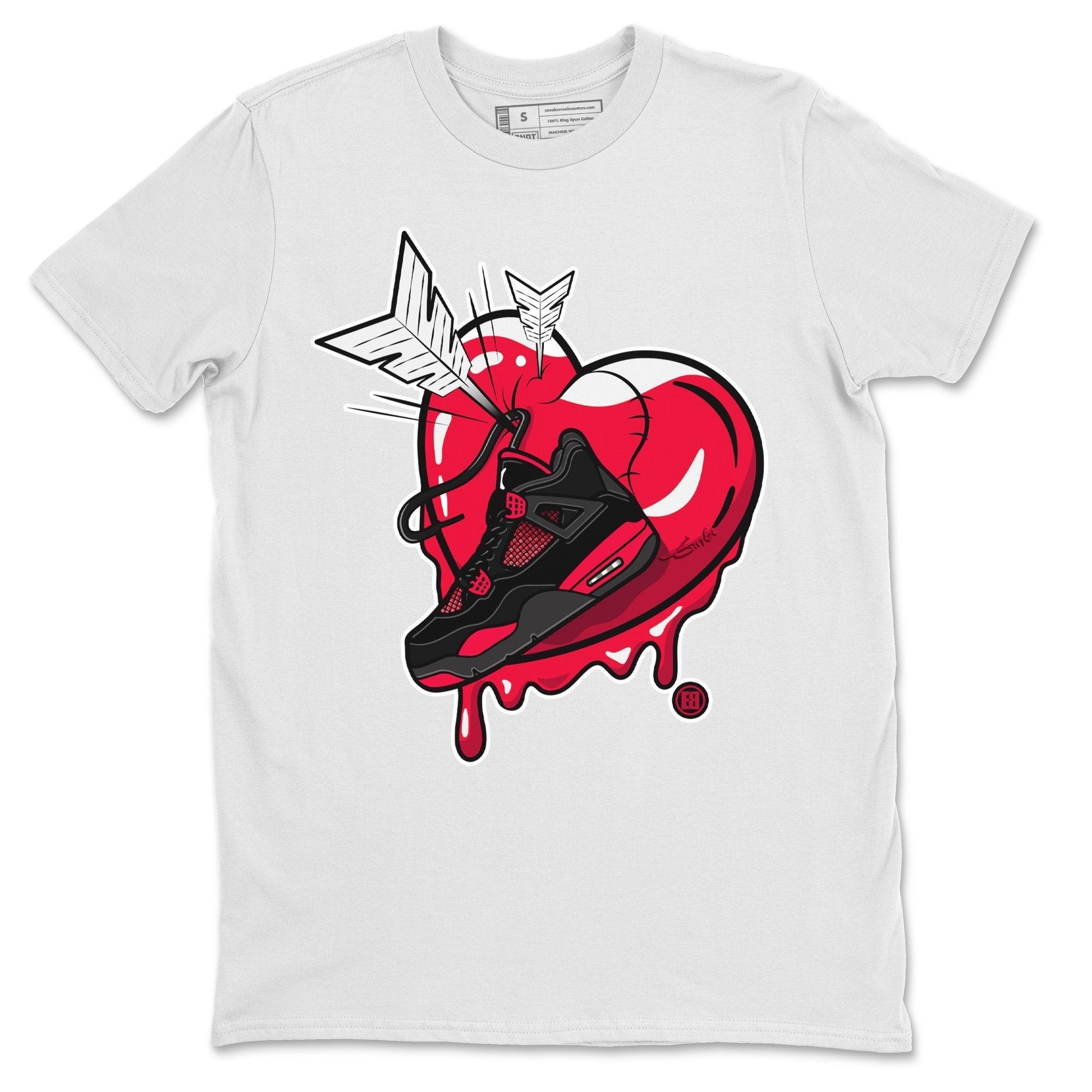 Jordan 4 Red Thunder Sneaker Match Tees Mad In Love Sneaker Tees Jordan 4 Red Thunder Sneaker Release Tees Unisex Shirts