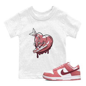 Dunk Valentines Day shirt to match jordans Mad In Love sneaker tees Dunk Valentines Day SNRT Sneaker Tees Youth Kid's Baby Shirt White 1 T-Shirt