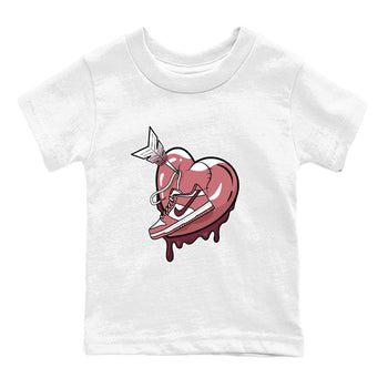 Dunk Valentines Day shirt to match jordans Mad In Love sneaker tees Dunk Valentines Day SNRT Sneaker Tees Youth Kid's Baby Shirt White 2 T-Shirt