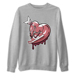 Dunk Valentines Day shirt to match jordans Mad In Love sneaker tees Dunk Low Valentine's Day SNRT Sneaker Release Tees Cotton Sneaker Tee Heather Grey 2 T-Shirt
