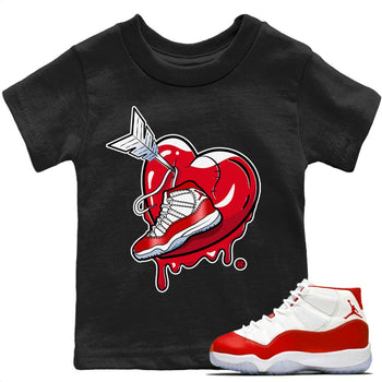 Jordan 11 Cherry Sneaker Match Tees Mad In Love Sneaker Tees Jordan 11 Cherry Sneaker Release Tees Kids Shirts