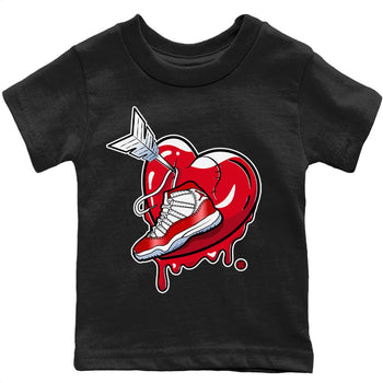Jordan 11 Cherry Sneaker Match Tees Mad In Love Sneaker Tees Jordan 11 Cherry Sneaker Release Tees Kids Shirts