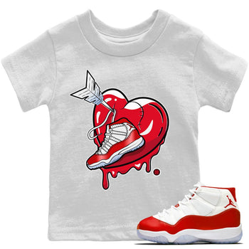 Jordan 11 Cherry Sneaker Match Tees Mad In Love Sneaker Tees Jordan 11 Cherry Sneaker Release Tees Kids Shirts