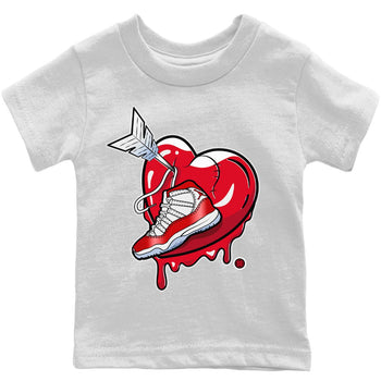 Jordan 11 Cherry Sneaker Match Tees Mad In Love Sneaker Tees Jordan 11 Cherry Sneaker Release Tees Kids Shirts